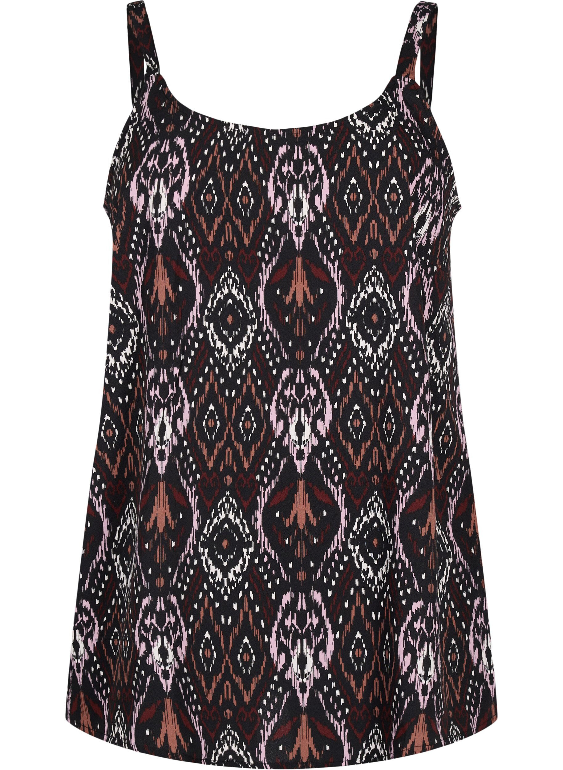 Zizzi FLASH - Top avec imprim&eacute;, Black Rose Ethnic, Packshot image number 0