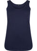 Top basique de couleur unie en coton, Bleu, Packshot image number 0