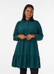 Robe chemise courte avec volants, Vert fonc&eacute;, Model image number 0