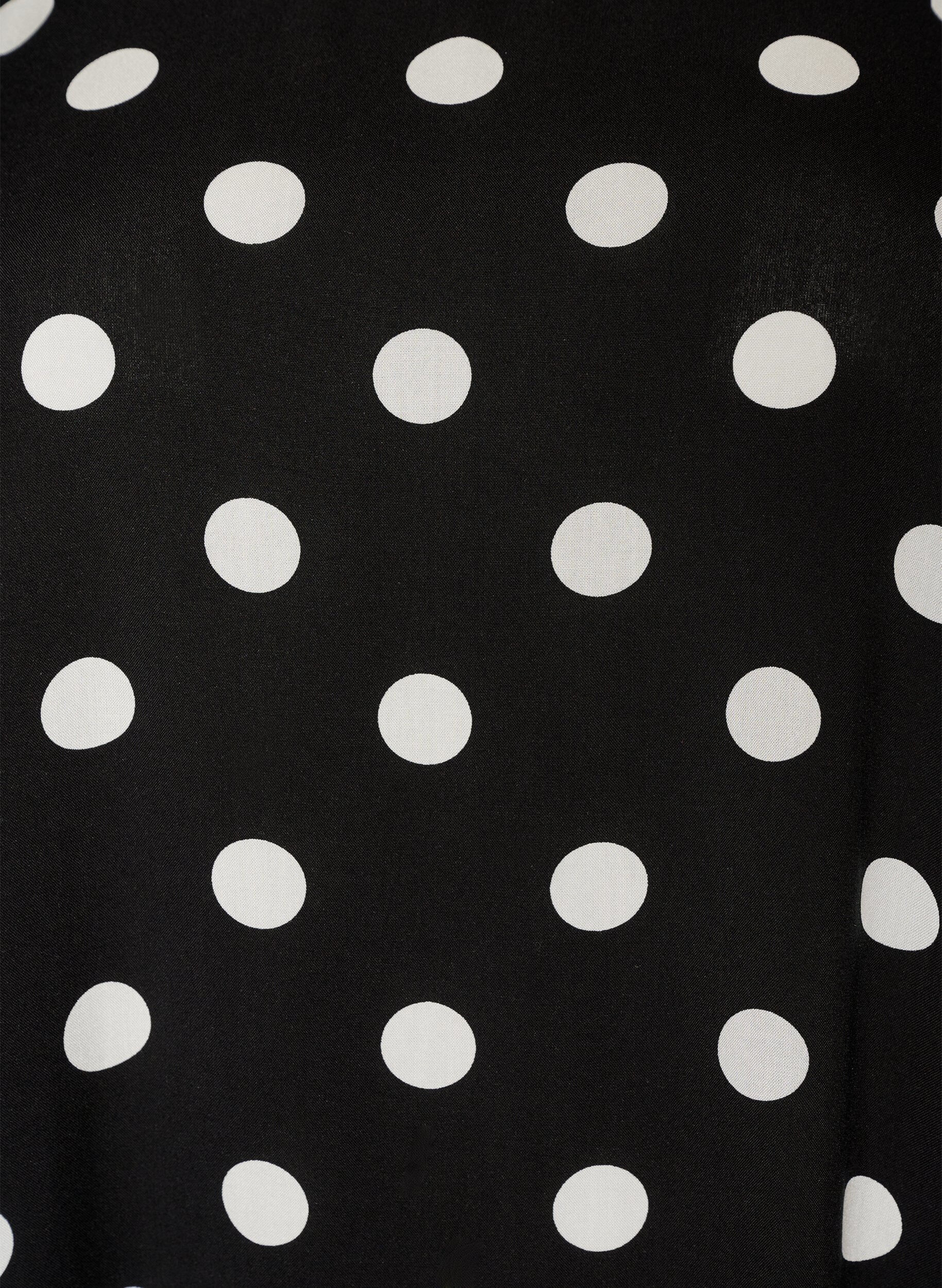 ZizziRobe en viscose avec d&eacute;coupe, Noir, Packshot image number 2