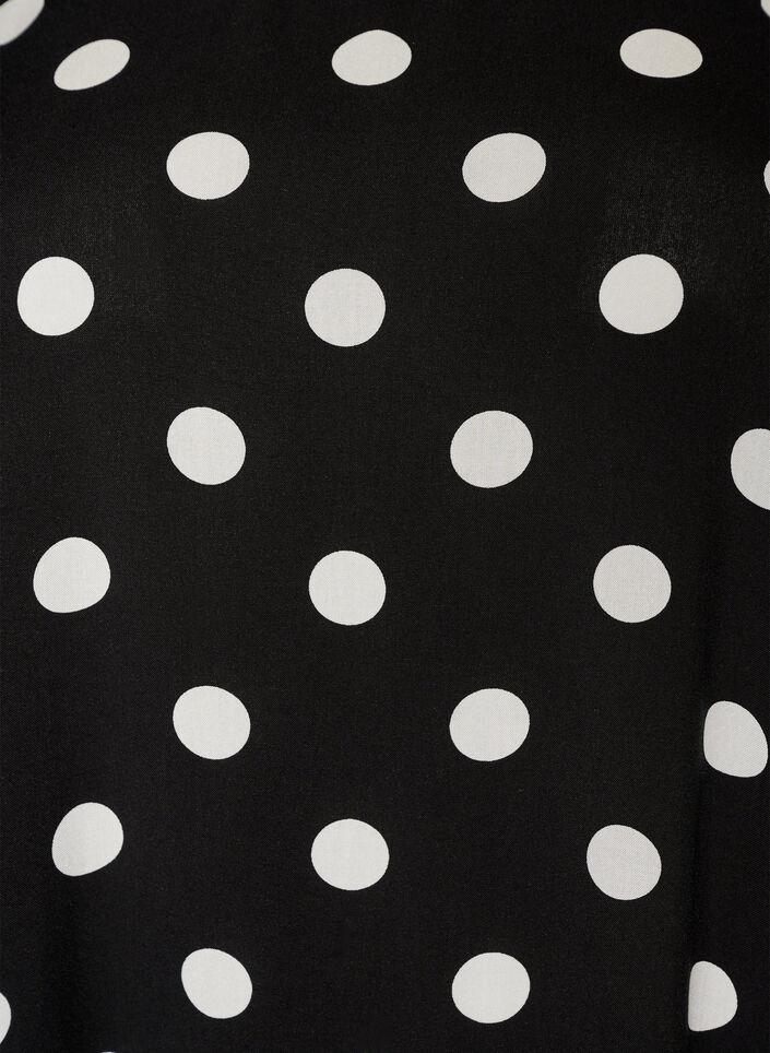Robe en viscose avec d&eacute;coupe, Noir, Packshot image number 2