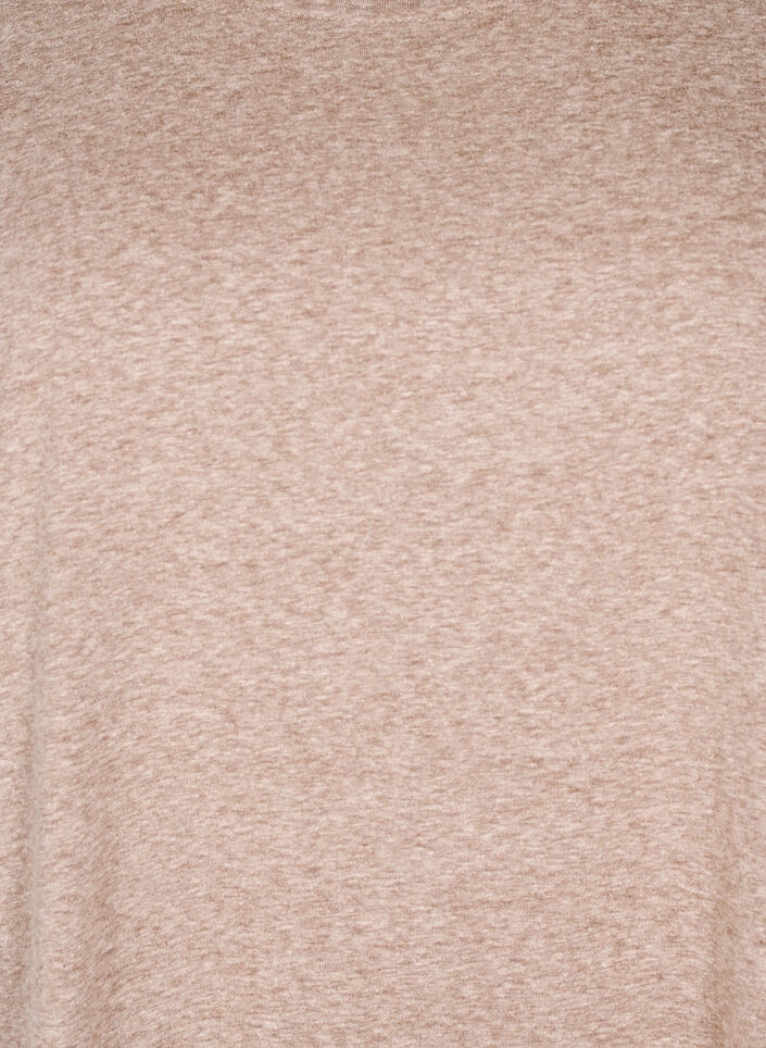 T-shirt m&eacute;lang&eacute; &agrave; manches courtes, Marron, Packshot image number 2