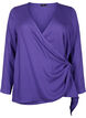 Blouse à manches longues en viscose avec un aspect enveloppant, Prism Violet, Packshot image number 0