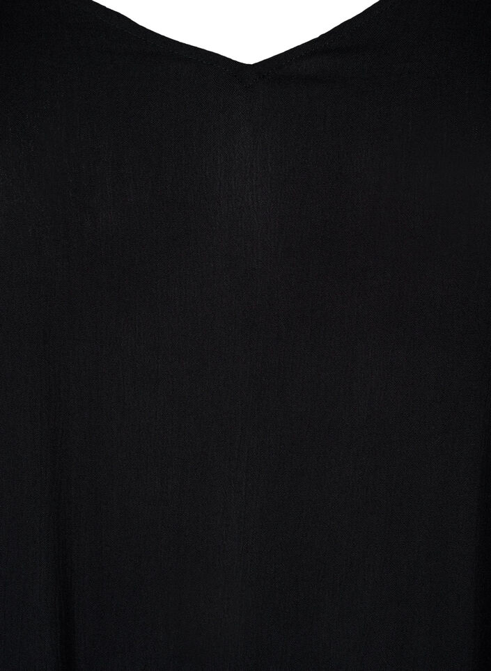 Robe d'été à bretelles en viscose, Black, Packshot image number 2