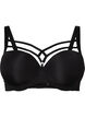 Soutien-gorge moulé avec détail de corde, Black, Packshot image number 0