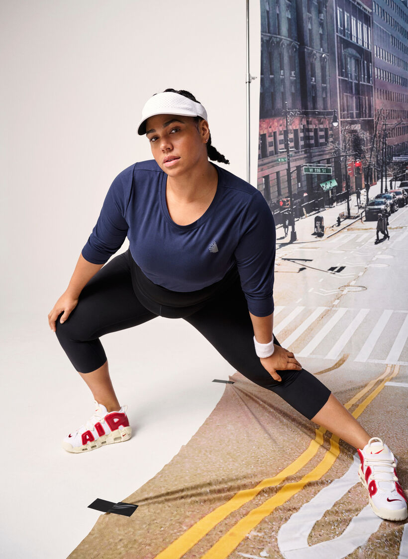 Top d'entraînement à manches 3/4, Bleu, Image image number 0