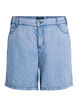 Short en denim ample à taille haute, Bleu Clair, Packshot image number 0