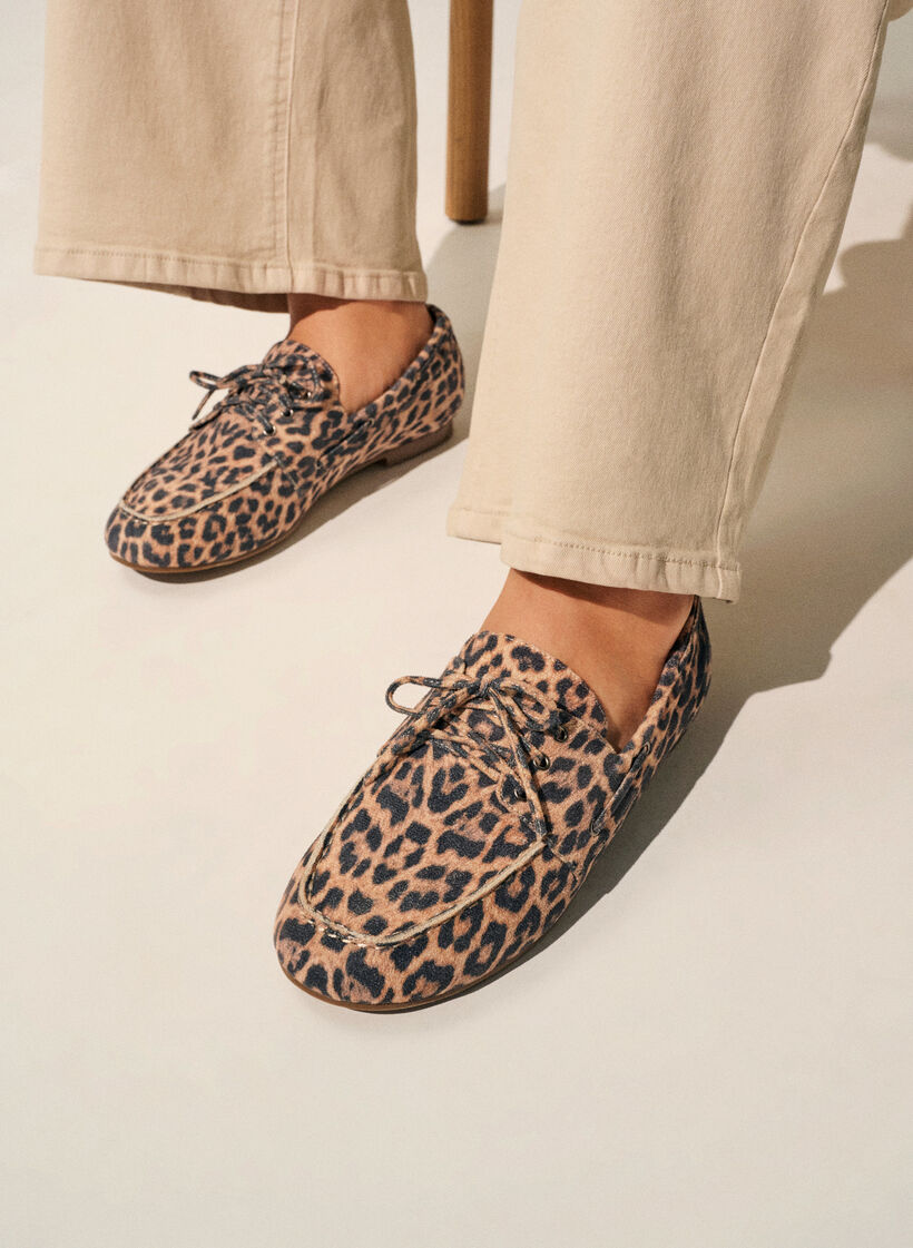 Mocassins en su&eacute;dine, Beige, Image image number 0