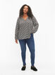 Blouse avec col en V et imprimé, Birch Graphic AOP, Model image number 2