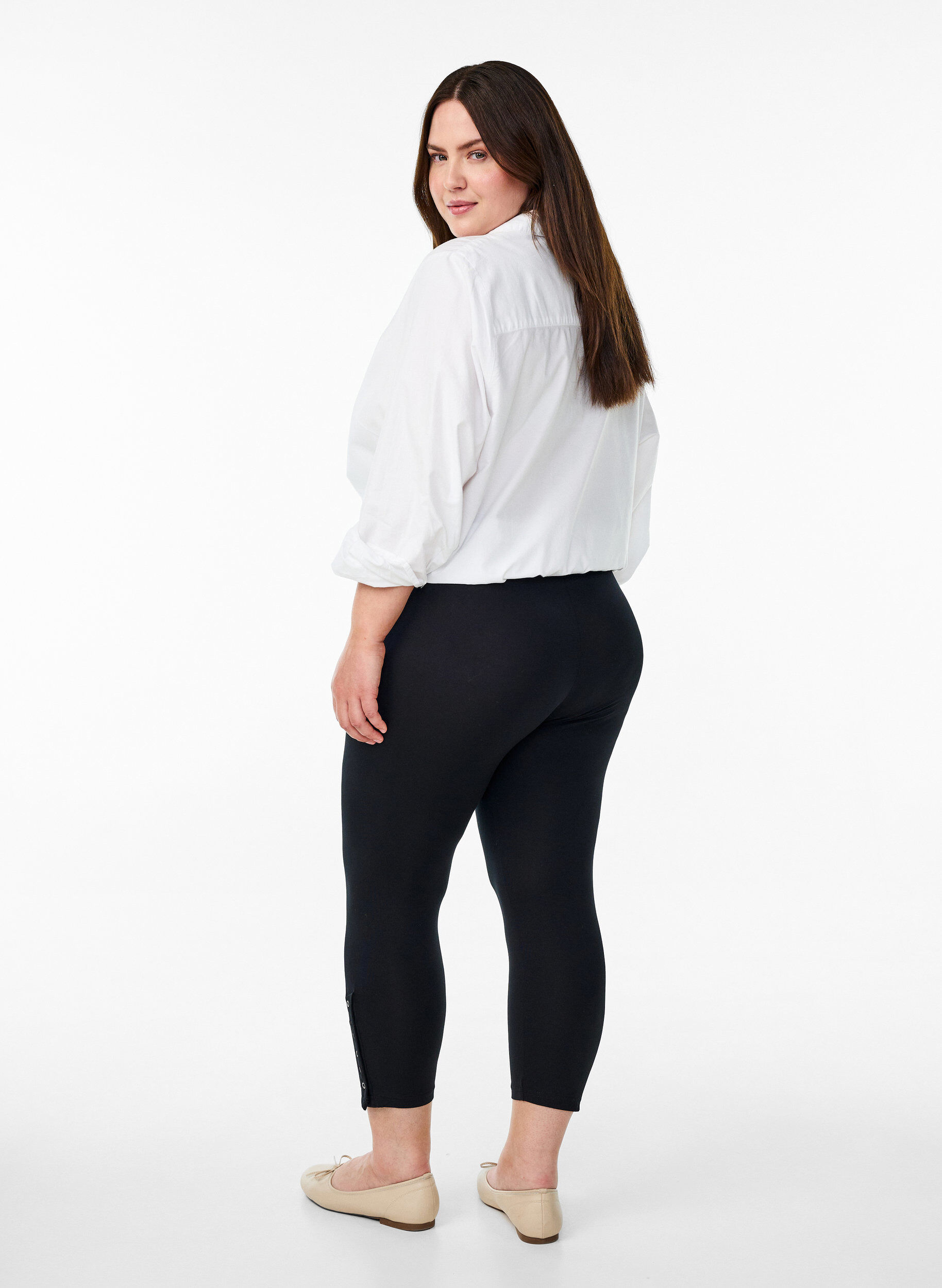Zizzileggings 3/4 avec boutons, Noir, Model image number 2