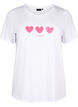T-shirt en coton à col ras du cou avec impression, B. White W. Hearts, Packshot image number 0