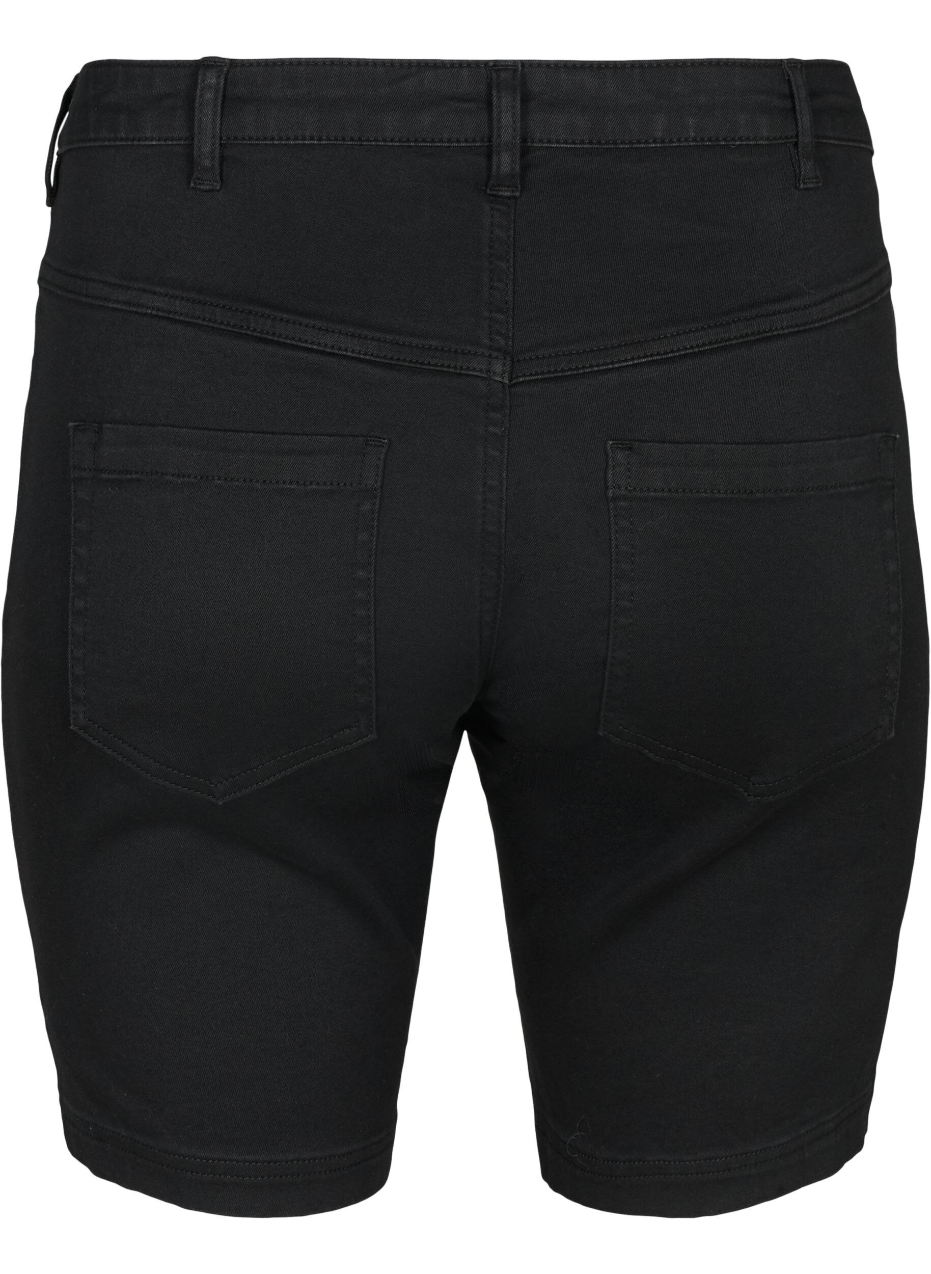 Zizzi Short Emily pr&ecirc;t du corps, taille normale, Noir, Packshot image number 1