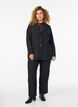 Blazer avec poches et fentes, Noir, Model image number 1