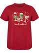 T-shirt de No&euml;l en coton bio, Rouge, Packshot image number 0