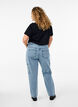 Jeans cargo taille haute, Bleu Clair, Model image number 1