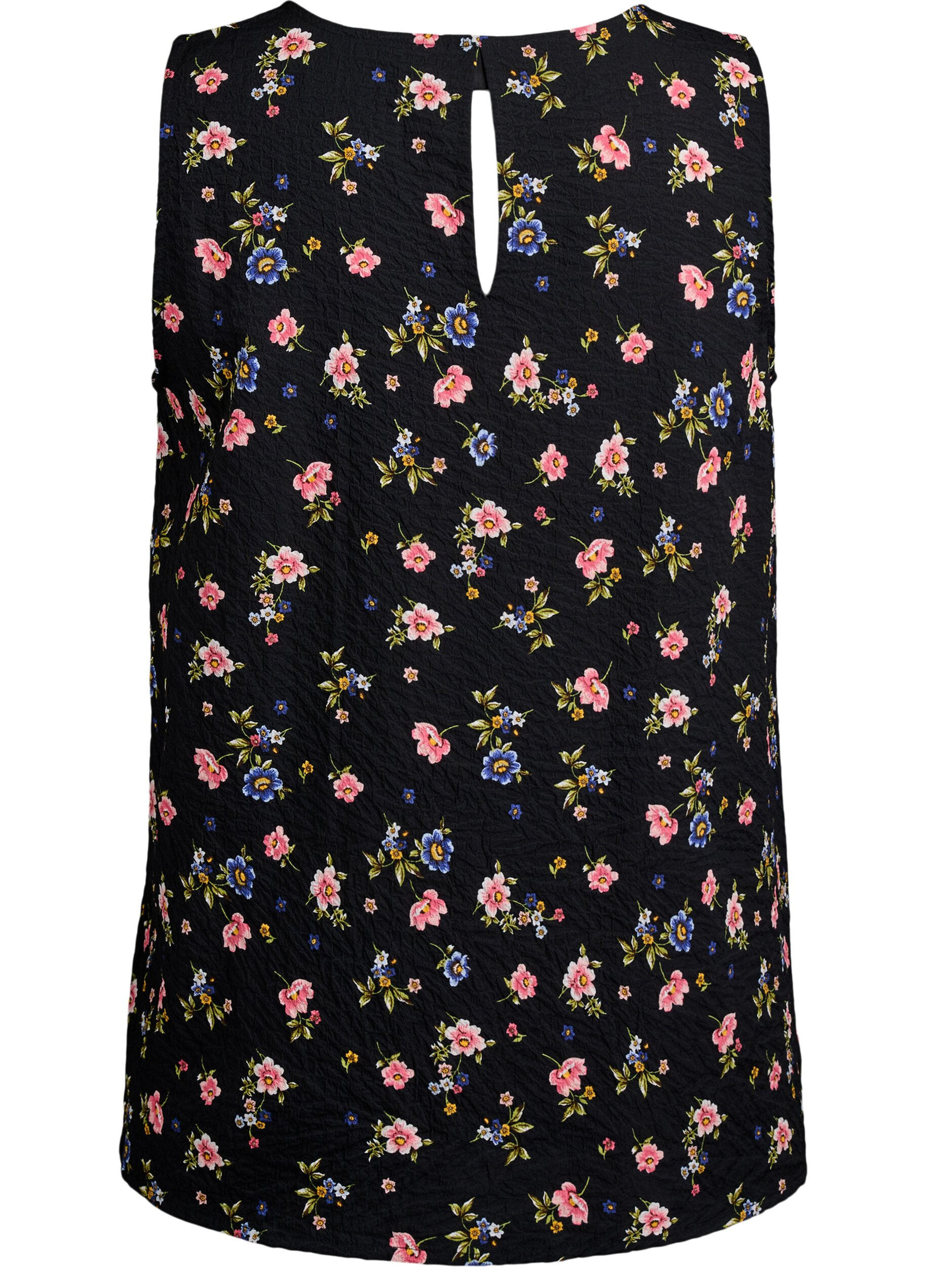 Zizzi FLASH - Haut sans manches et textur&eacute;, Noir, Packshot image number 1