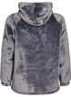 Sweat &agrave; capuche en velours avec poche kangourou, Gris, Packshot image number 1