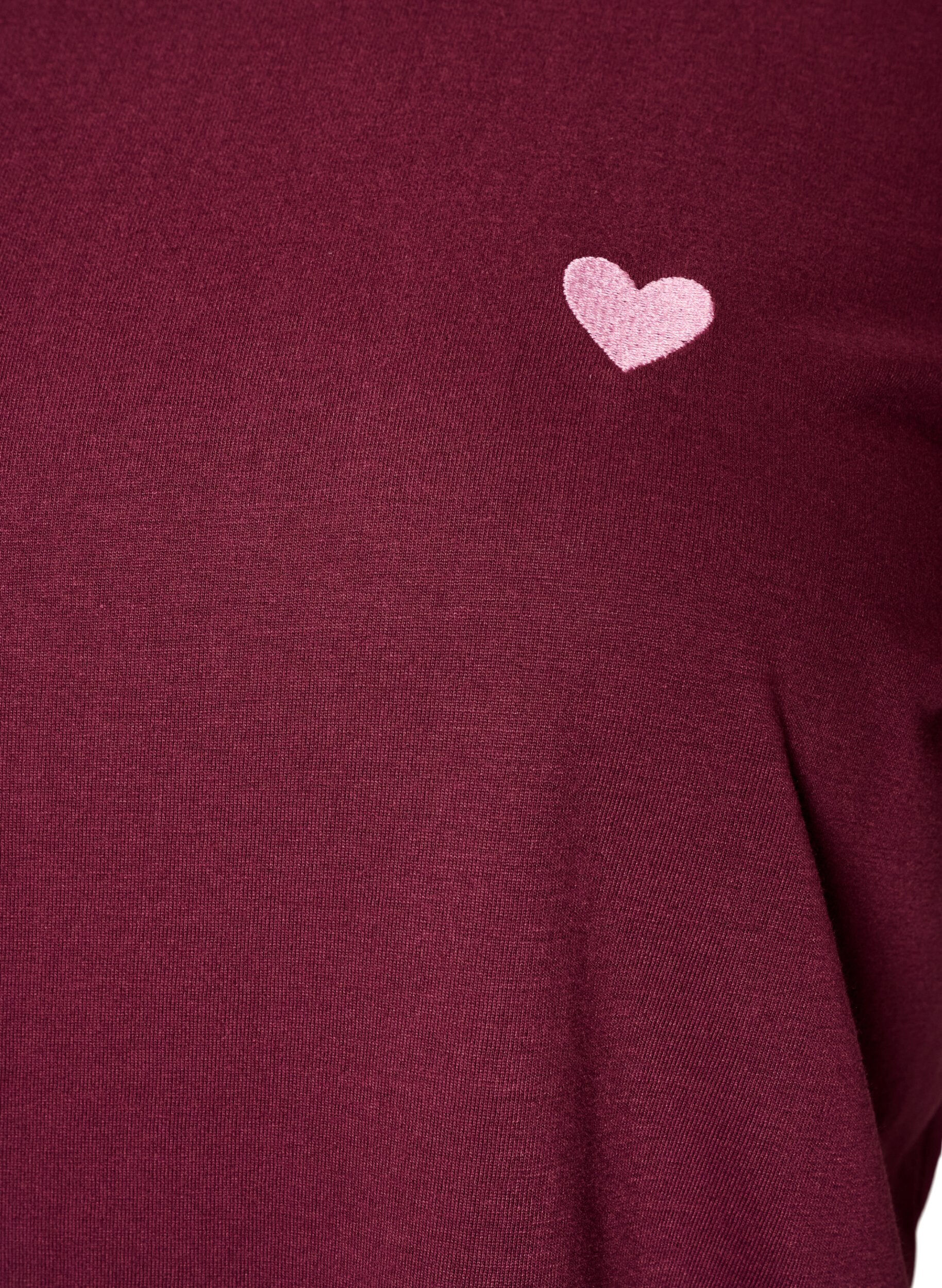ZizziT-shirt imprim&eacute;, Bordeaux, Packshot image number 2