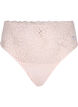 String taille haute en dentelle, Peach Blush, Packshot image number 0