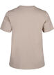 T-shirt basique en coton à col rond, Beige, Packshot image number 1