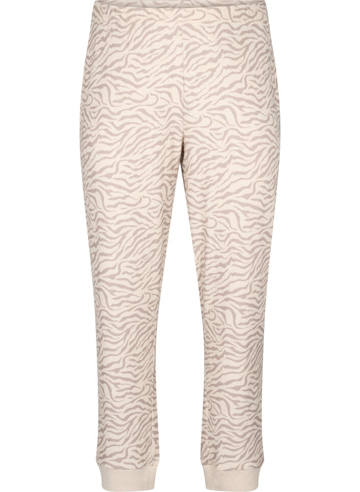 Pantalon en velours imprimé, Pink Tint AOP, Packshot image number 0