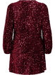Robe courte &eacute;vas&eacute;e &agrave; sequins, Rouge, Packshot image number 1