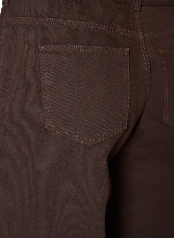 Jean Kiana coupe droite de couleur, Marron, Packshot