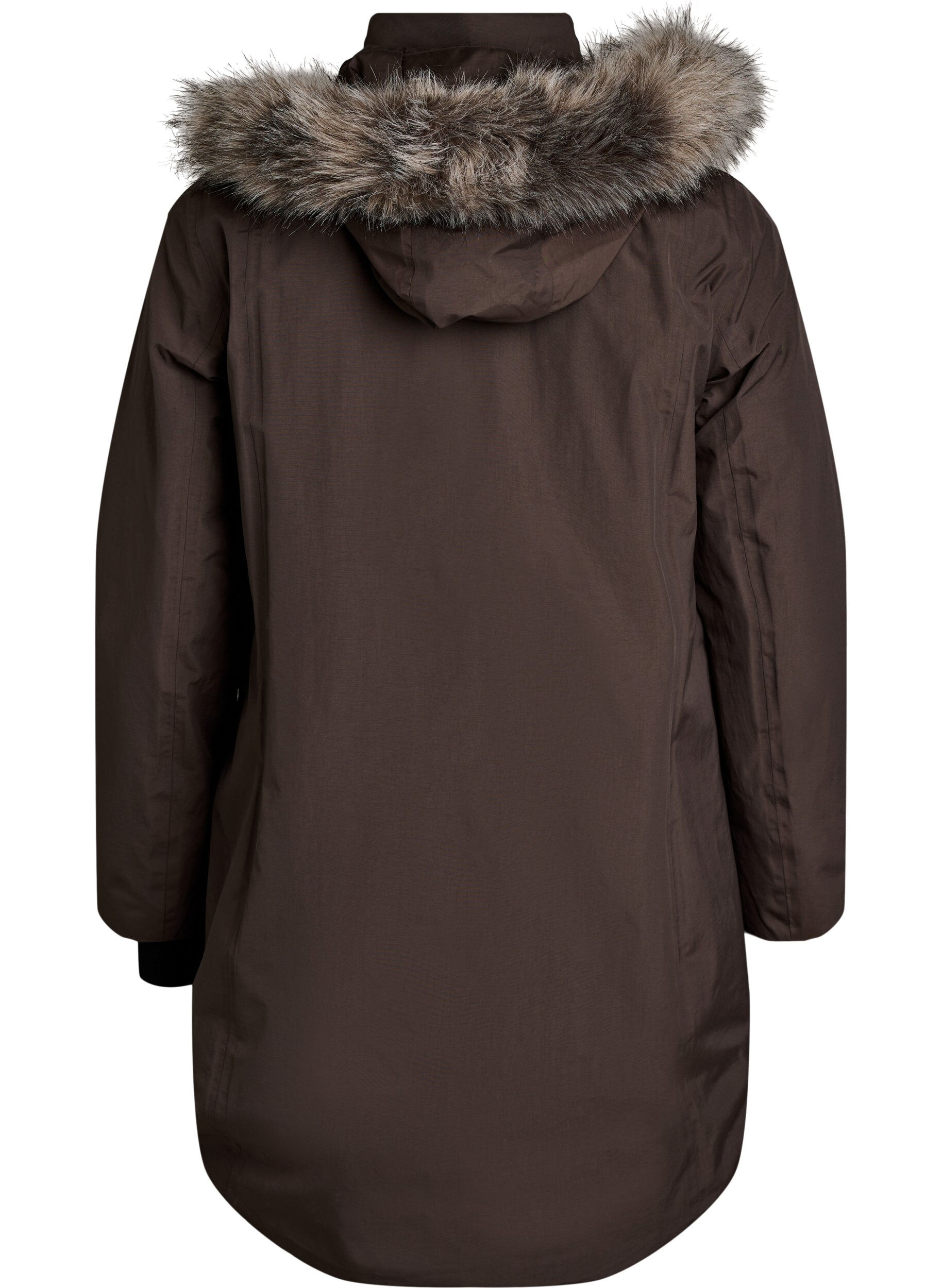 ZizziParka imperm&eacute;able &agrave; capuche, Marron, Packshot image number 1