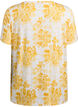 T-shirt avec imprim&eacute; floral, Jaune, Packshot image number 1