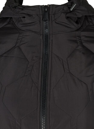 Veste matelassée à capuche et grandes poches, Black, Packshot image number 2