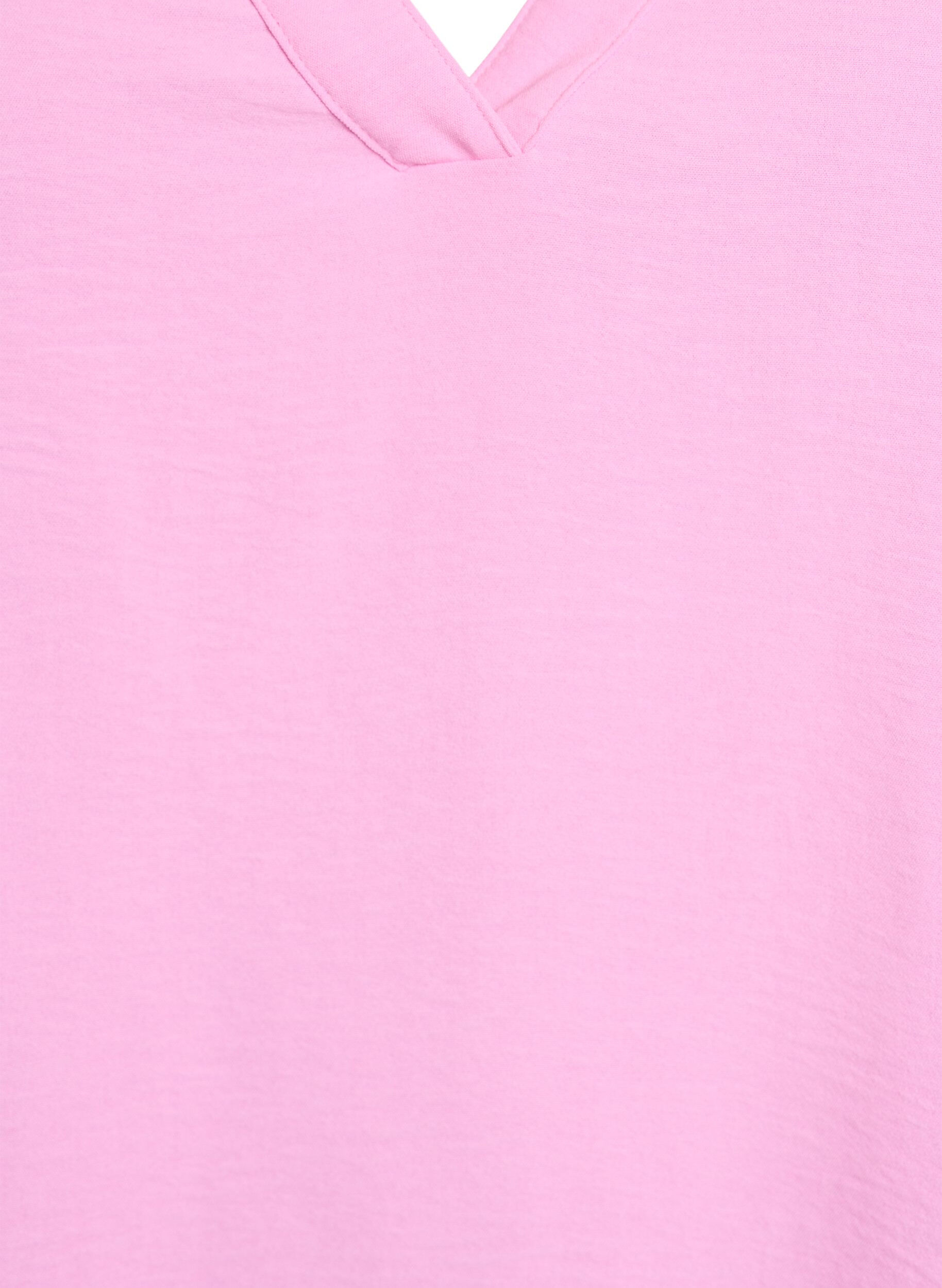 ZizziHaut sans manches effet froiss&eacute;, Rose, Packshot image number 2