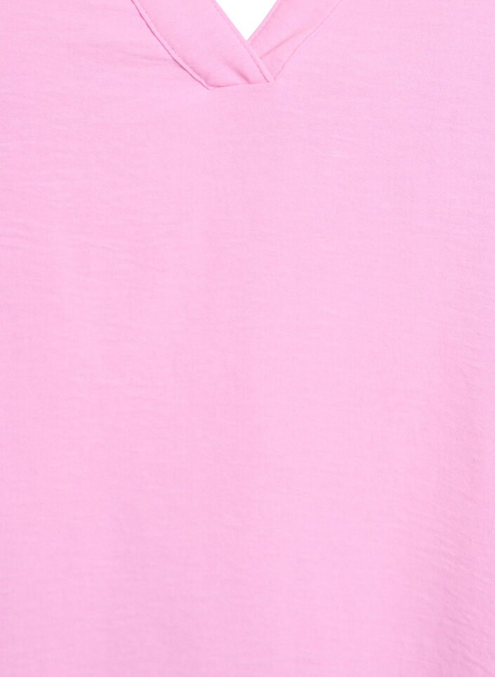 Haut sans manches effet froiss&eacute;, Rose, Packshot image number 2