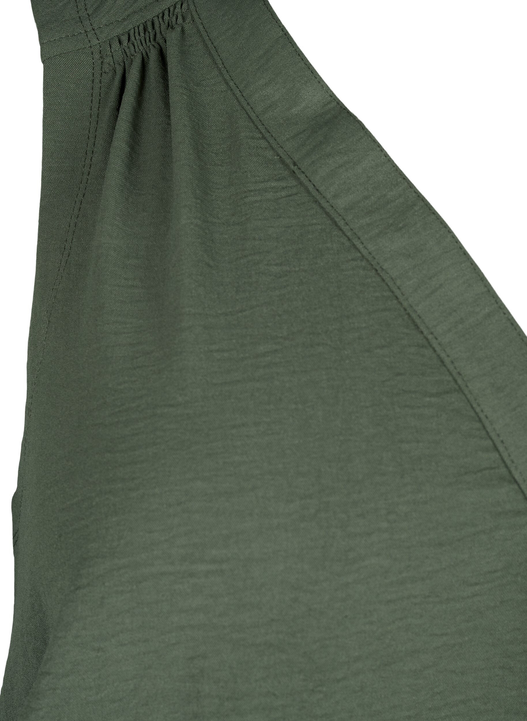 ZizziHaut sans manches effet froiss&eacute;, Vert, Packshot image number 3