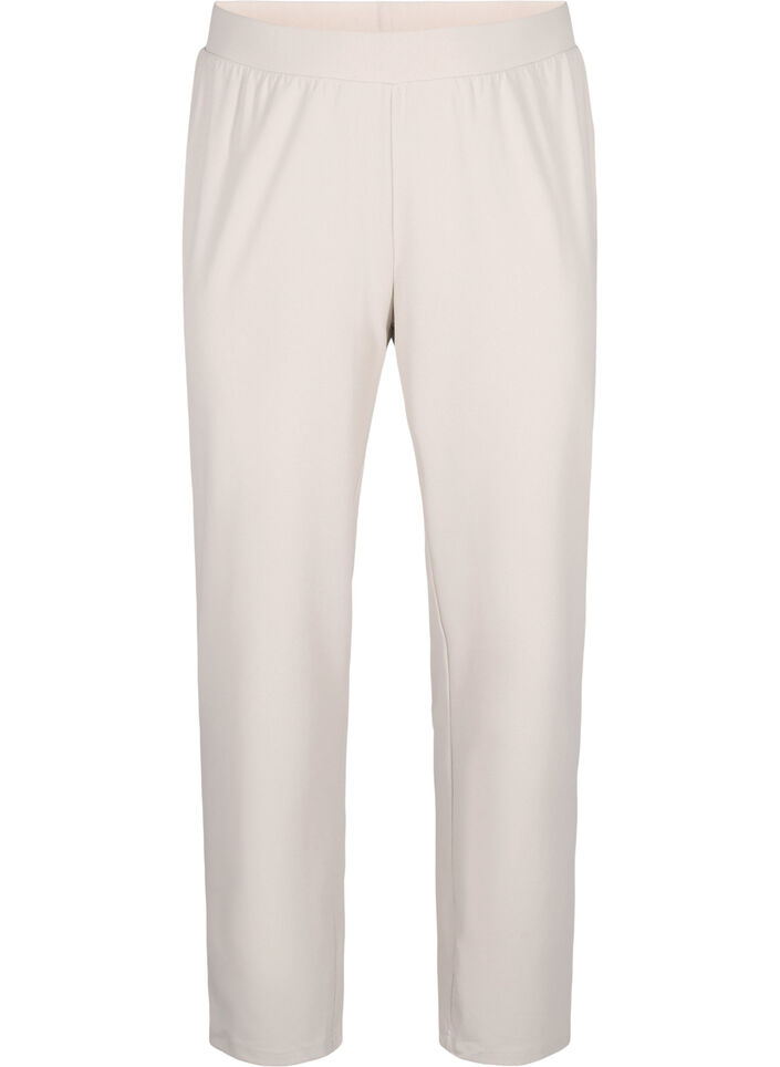 Pantalon &agrave; coupe droite, Beige, Packshot image number 0