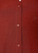 Blouse en lin et viscose avec col en V, Bordeaux, Packshot image number 2