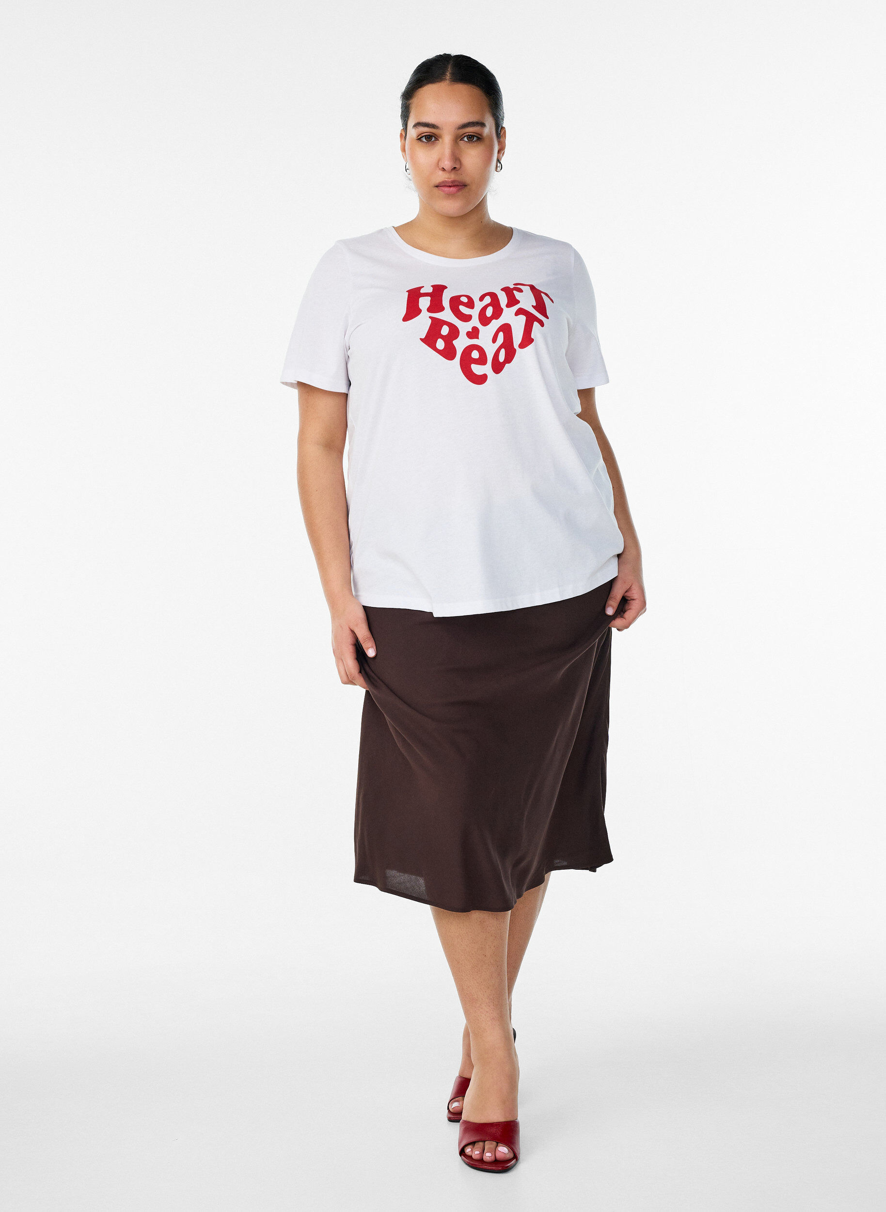 ZizziT-shirt imprim&eacute;, Blanc, Model image number 1