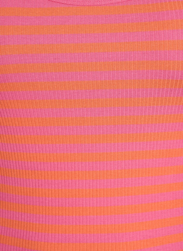 Débardeur à rayures avec une structure côtelée, Melon B.Gum Stripe, Packshot image number 2