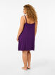 Chemise de nuit avec bord dentelle en viscose, Violet, Model image number 2