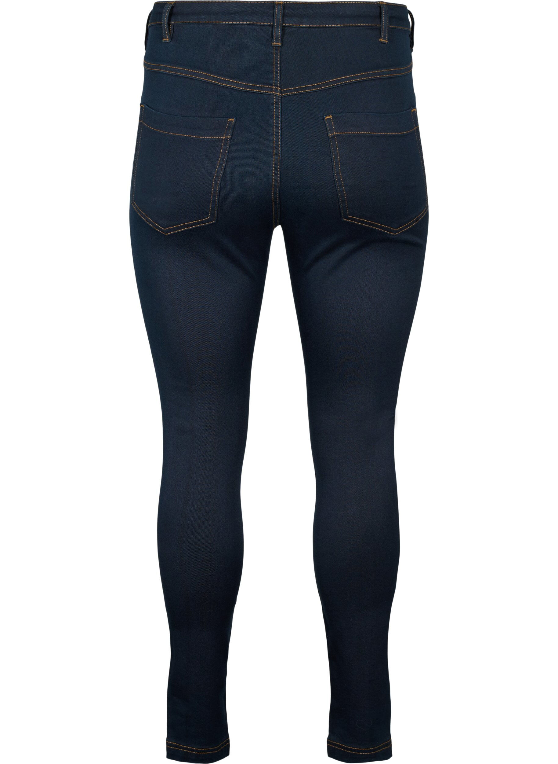Zizzi Jean Amy super slim &agrave; taille haute, Tobacco Un, Packshot image number 1