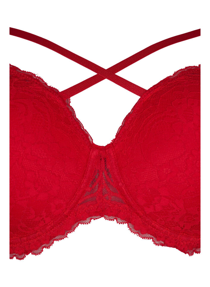 Soutien-gorge en dentelle et string, Red Ass., Packshot image number 2