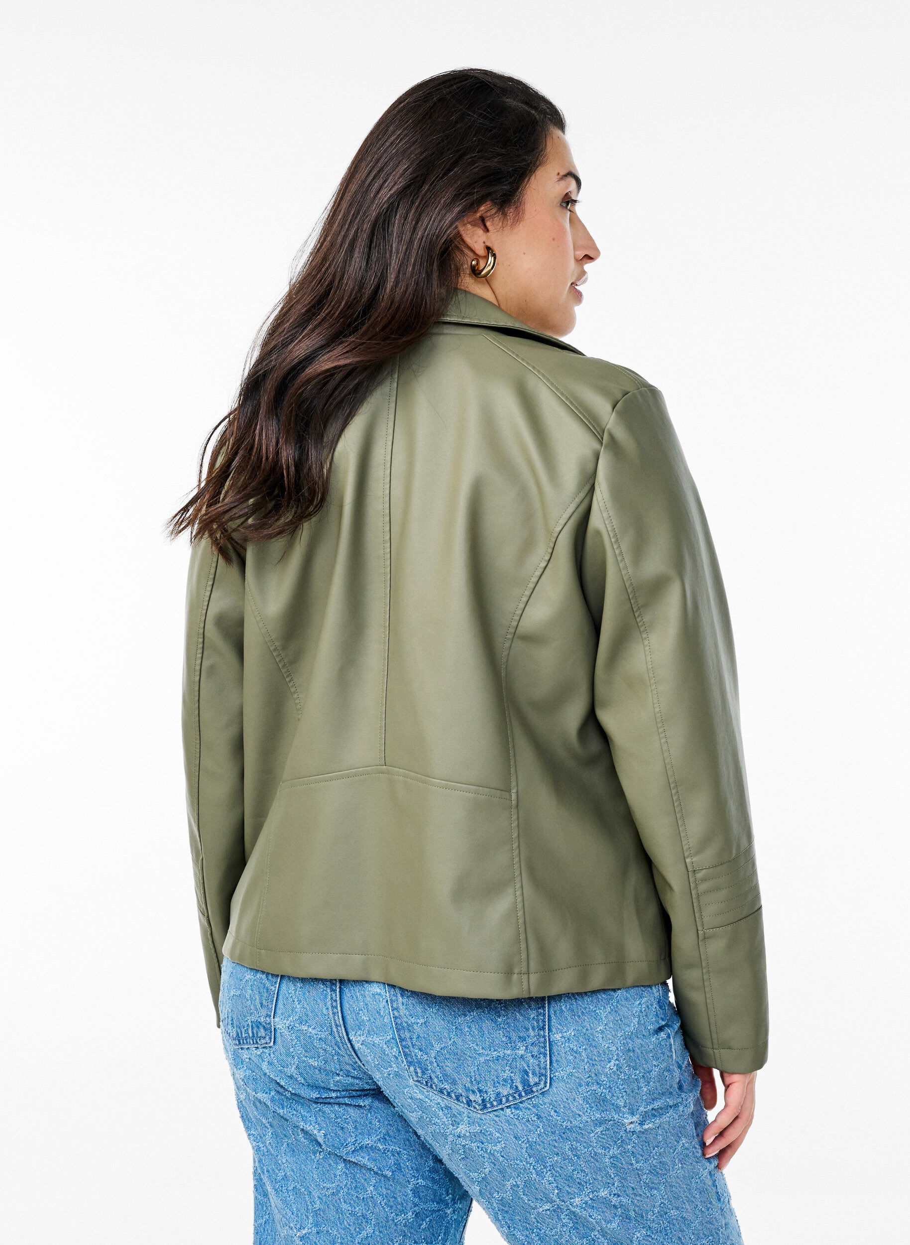 ZizziPerfecto en similicuir, Vert fonc&eacute;, Model image number 2