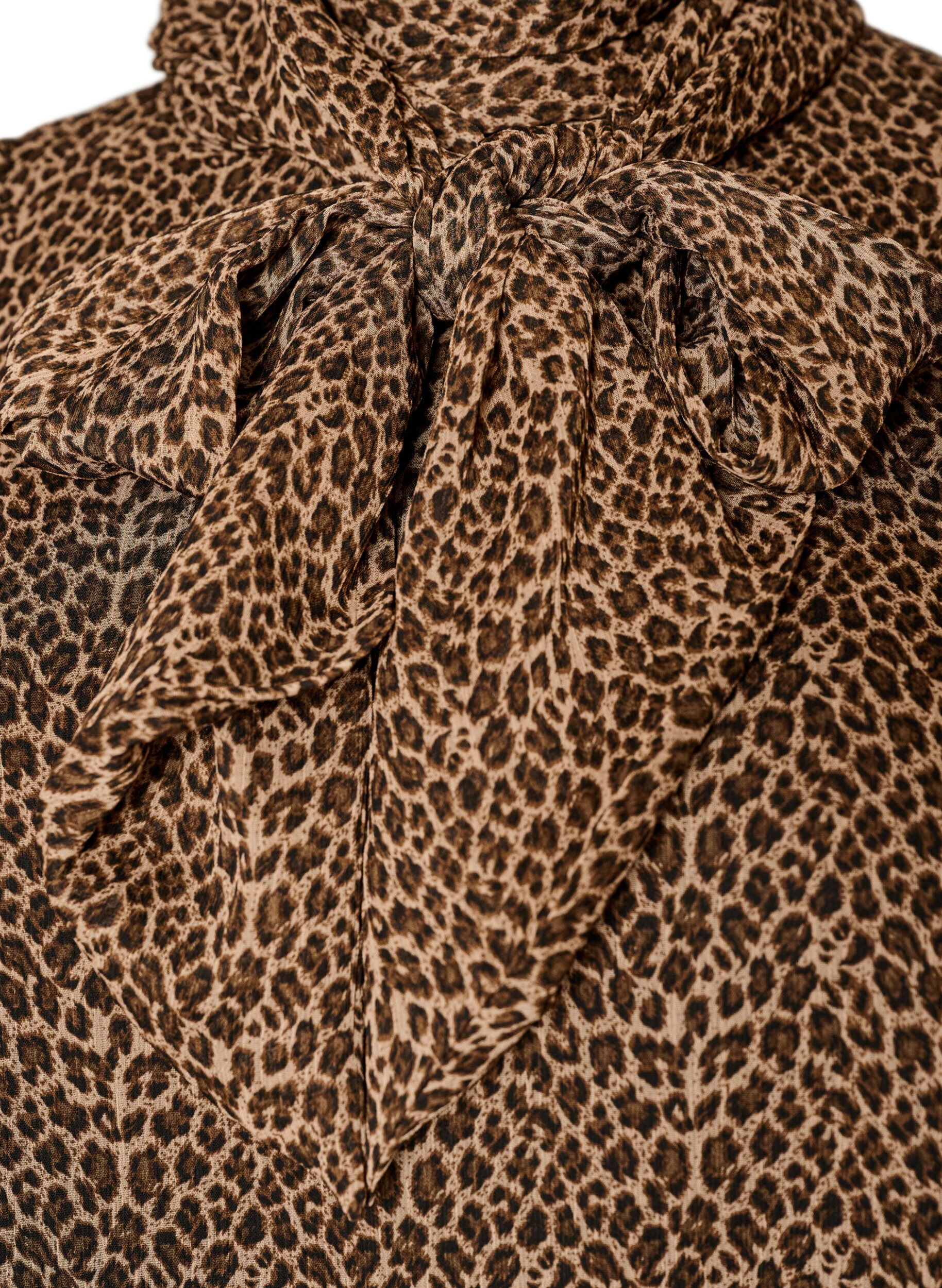 ZizziBlouse sans manches &agrave; col montant avec un n&oelig;ud, Marron, Packshot image number 2