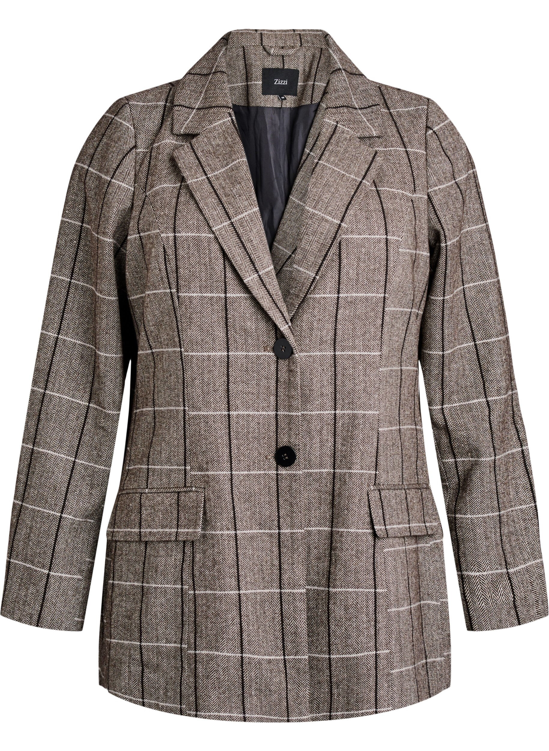 Blazer classique &agrave; carreaux