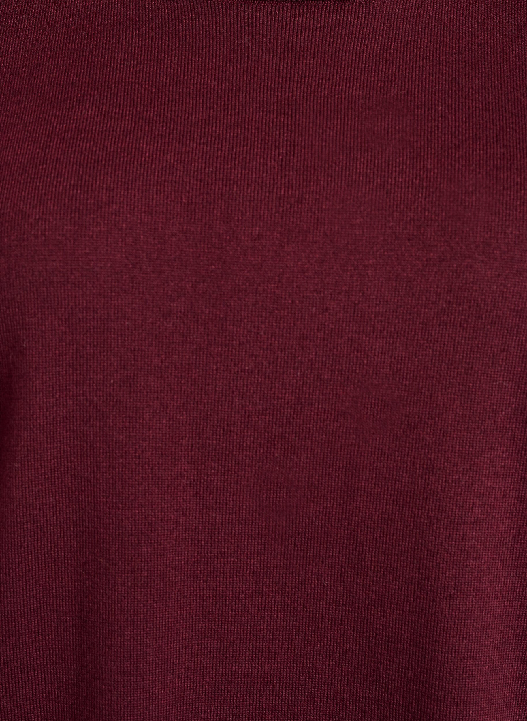 Zizzi Blouse en fine maille &agrave; manches courtes, Bordeaux, Packshot image number 2