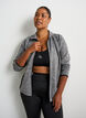 Cardigan d'entra&icirc;nement avec empi&egrave;cements contrastants et col montant, Gris anthracite, Model image number 3