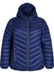 Doudoune l&eacute;g&egrave;re matelass&eacute;e &agrave; capuche, Bleu, Packshot image number 0