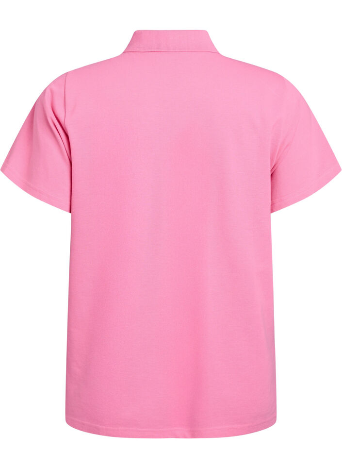 Polo &agrave; manches courtes, Rose, Packshot image number 1
