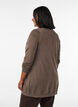 Long cardigan tricot&eacute; dans un m&eacute;lange de viscose, Marron, Model image number 2