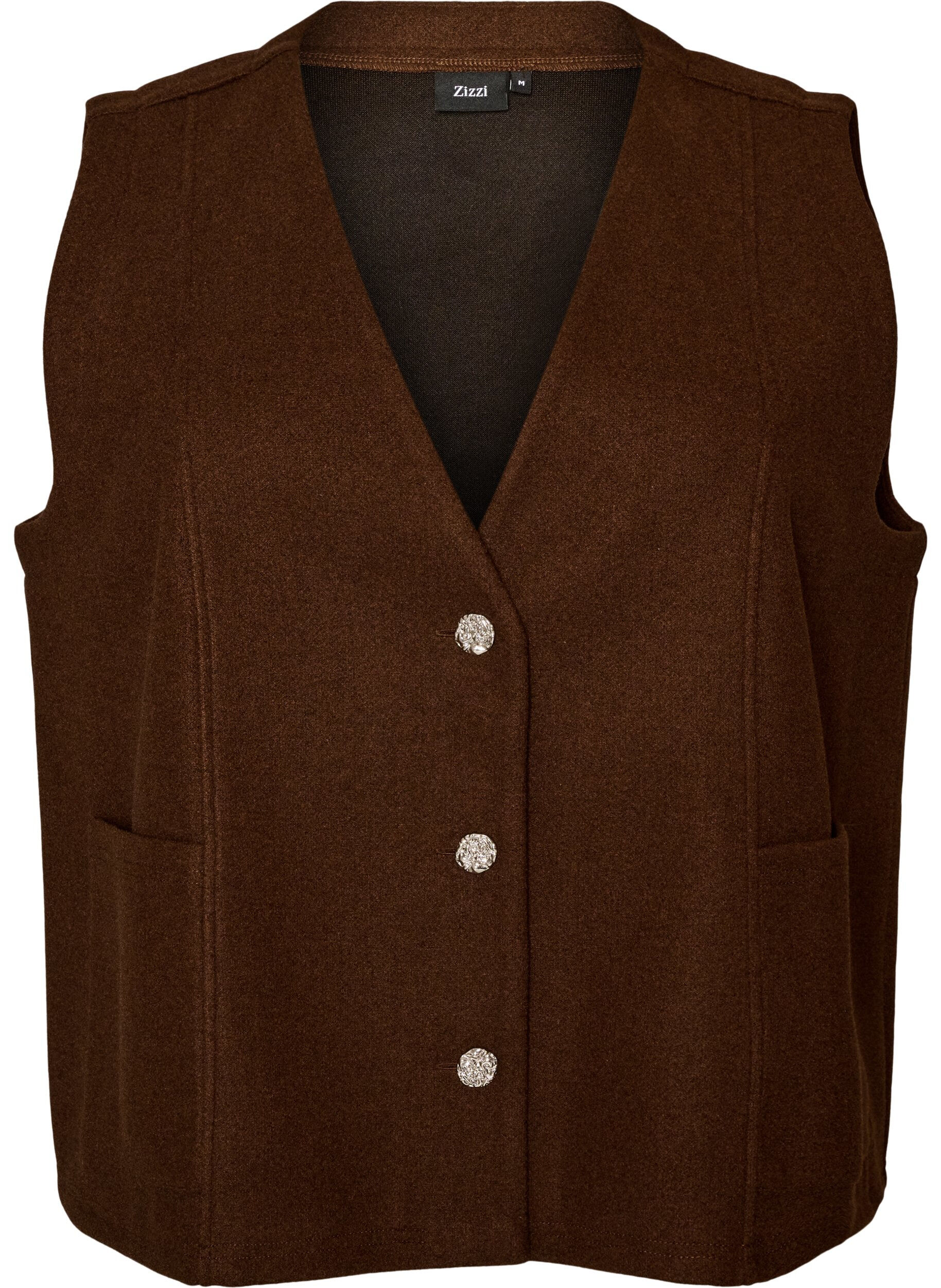 Gilet &agrave; col V avec boutons