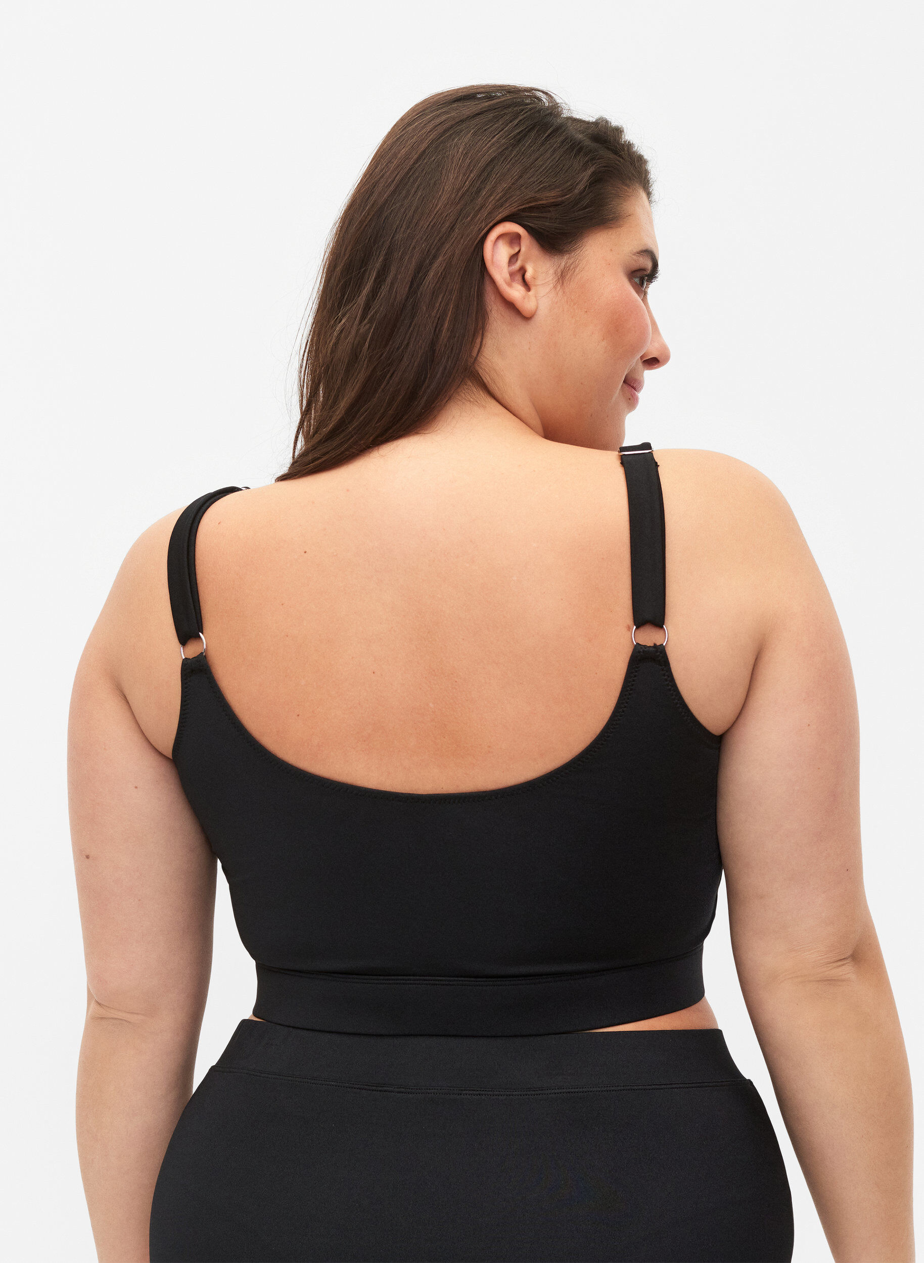 Zizzi Haut de bikini avec bretelles r&eacute;glables, Black, Model image number 1